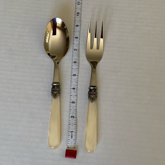 EME Italy Napoleon Table serving fork and serving spoon - Picture 13 of 15